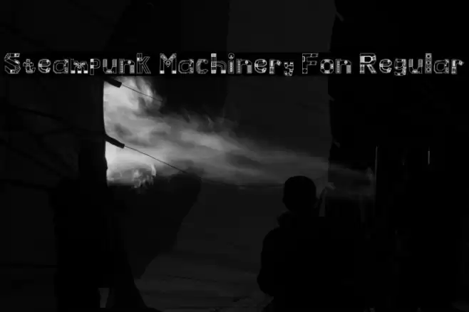 Steampunk Machinery Fon Regular Fonte examples