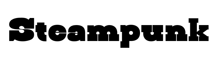 Steampunk  Frei Schriftart Herunterladen