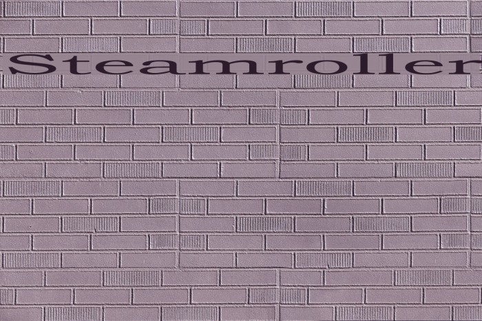 Steamroller Font examples