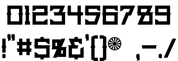 Steamwheel Font OTHER CHARS