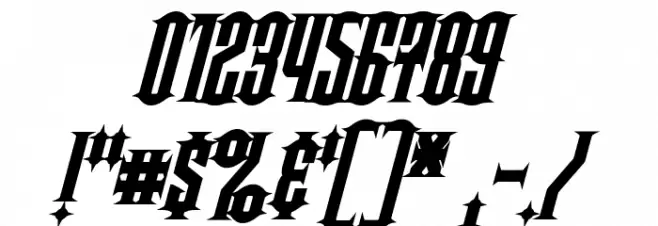 Steamwreck Bold Italic Font OTHER CHARS