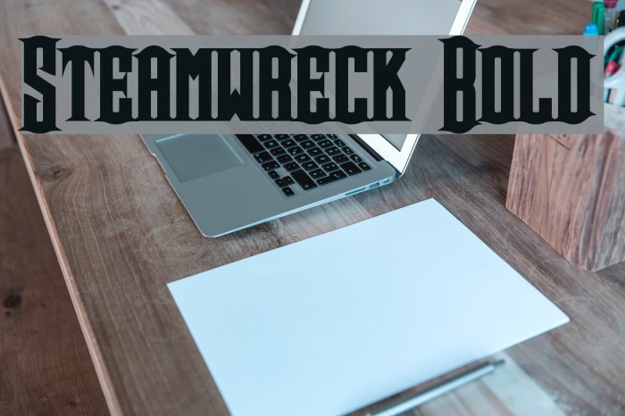 Steamwreck Bold Font examples
