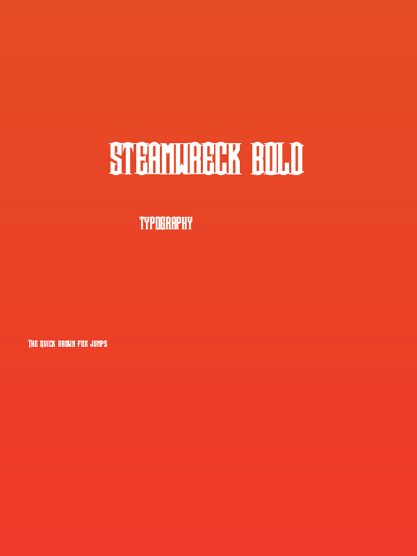 Steamwreck Bold Poster