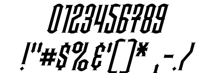 Steamwreck Italic Font OTHER CHARS