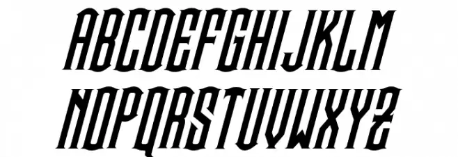 Steamwreck Italic Polices MAJUSCULES