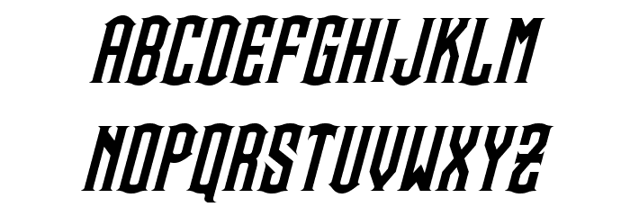 Steamwreck Italic Font LOWERCASE