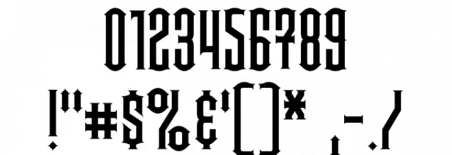 Steamwreck Font Alte caractere