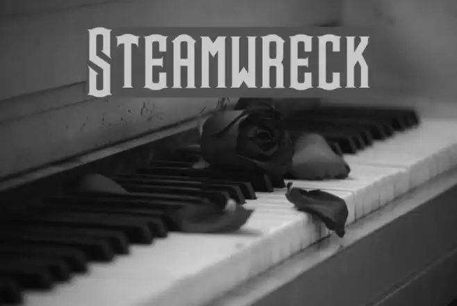 Steamwreck Font examples