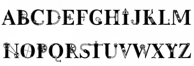 Steamy Schriftart Groß