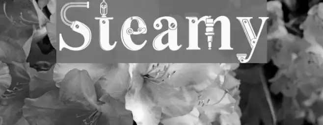 Steamy Font examples