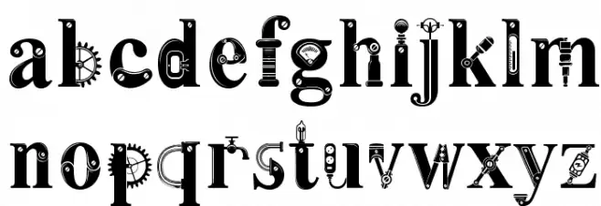 Steamy फ़ॉन्ट लोअरकेस