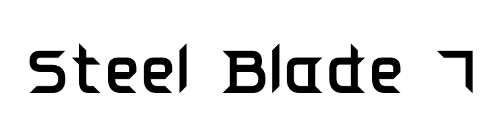 Steel Blade 7  font caratteri gratis