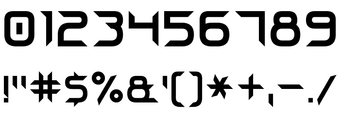 Steel Blade 7 Font OTHER CHARS