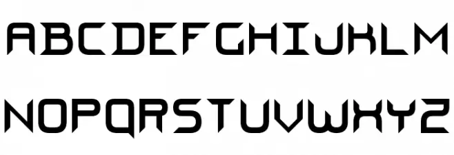 Steel Blade 7 Font Litere mari