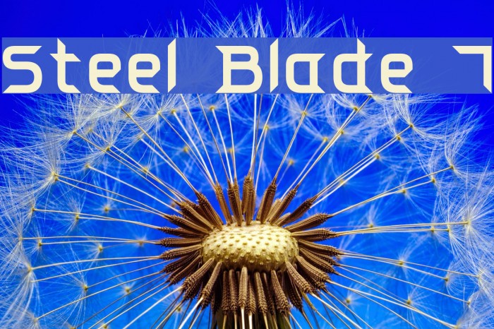 Steel Blade 7 Font examples