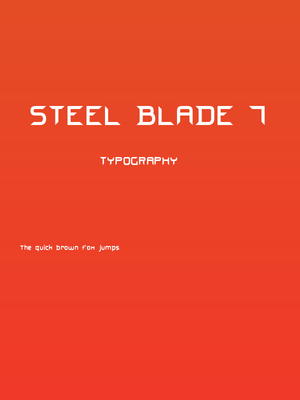 Steel Blade 7 Poster