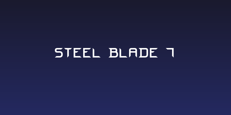 Steel Blade 7 Social Header