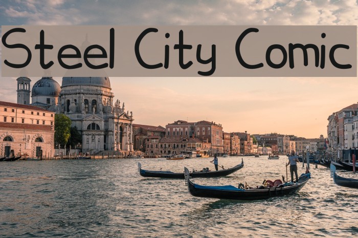 Steel City Comic Font examples