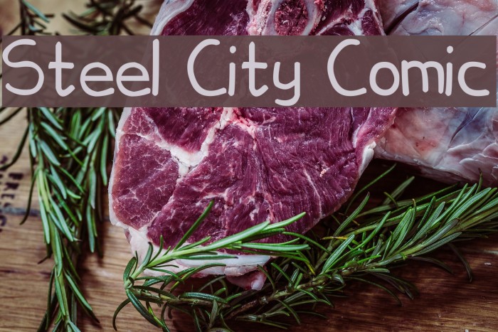 Steel City Comic Font examples