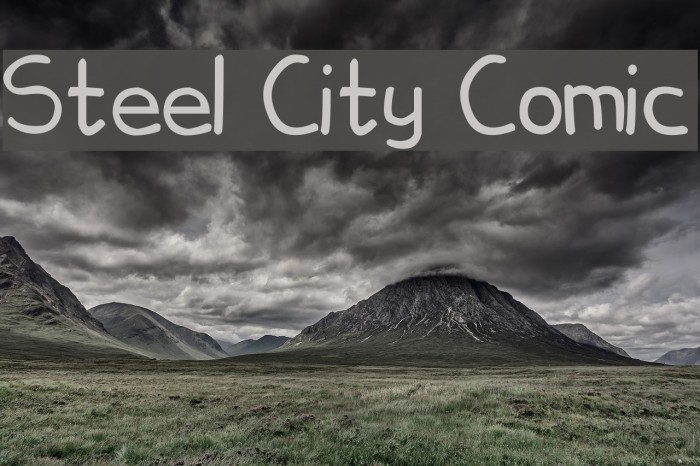 Steel City Comic Font examples