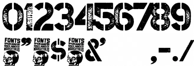 Steel Soldier Font OTHER CHARS