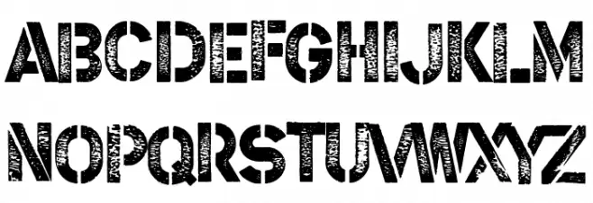 Steel Soldier Schriftart Groß