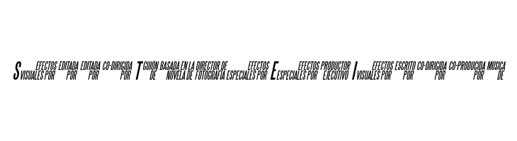 Steel Tongs Esp Italic Font