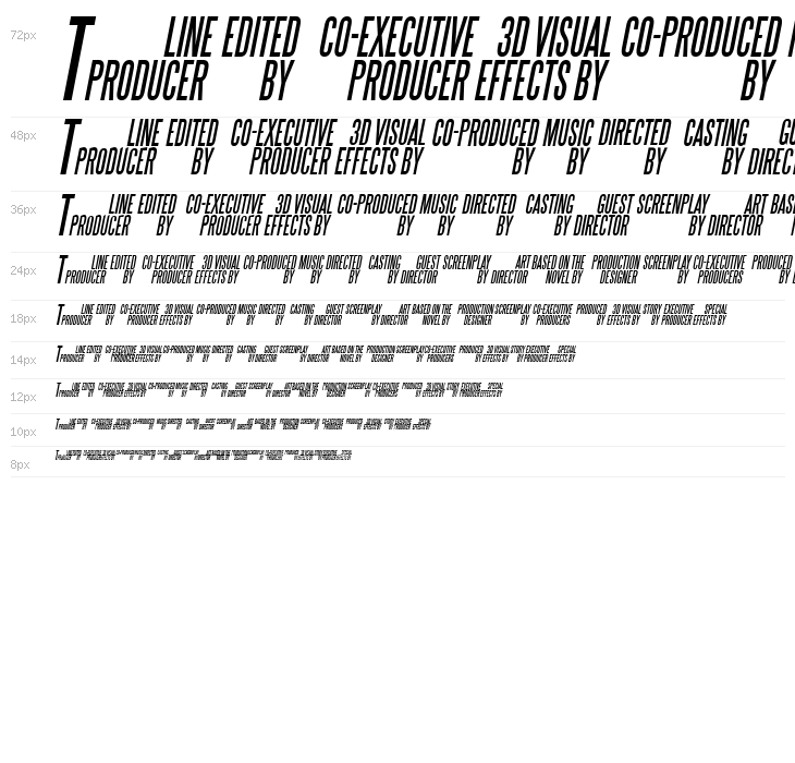 Steel Tongs Italic Waterfall