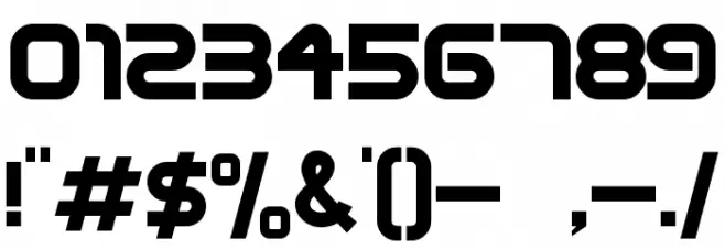 SteelWolf Medium Font OTHER CHARS