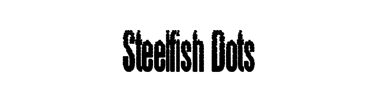 Steelfish Dots Font