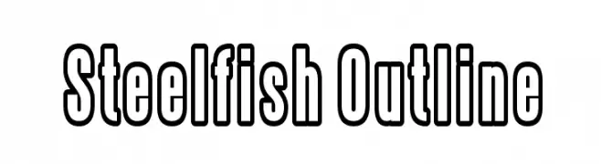 Steelfish Outline  Descarca Fonturi Gratis