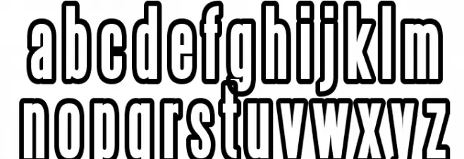 Steelfish Outline Шрифта строчной