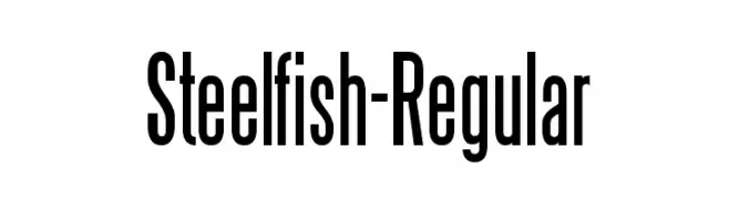 Steelfish-Regular  Descarca Fonturi Gratis