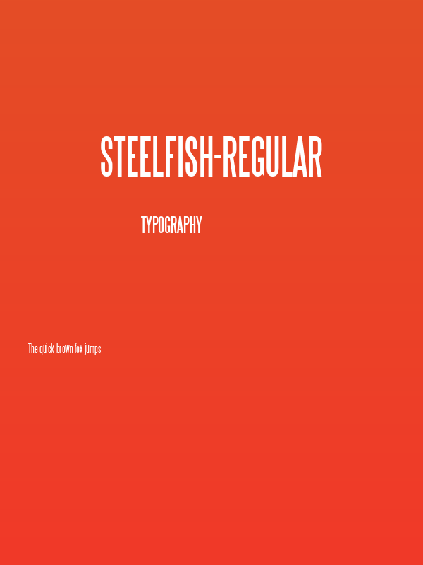 Steelfish-Regular Poster