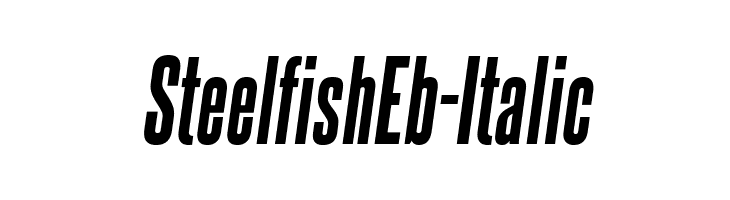 SteelfishEb-Italic لخطوط تنزيل