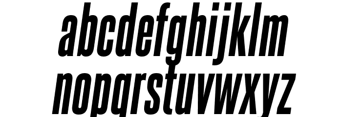 SteelfishEb-Italic Font LOWERCASE