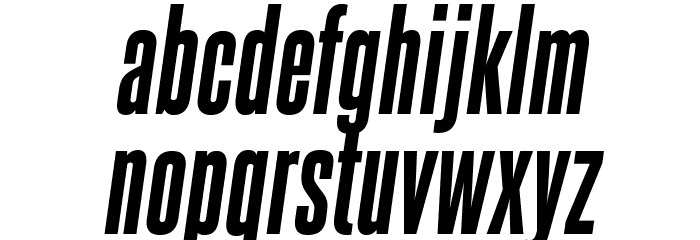 SteelfishEb-Italic Font LOWERCASE