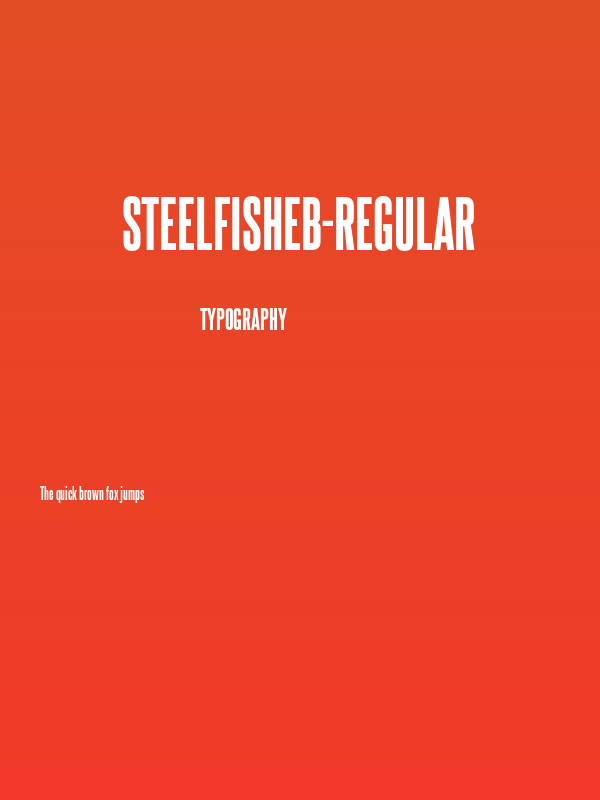 SteelfishEb-Regular Poster