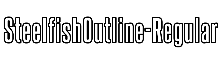 SteelfishOutline-Regular  les polices de caractères gratuit tlcharger