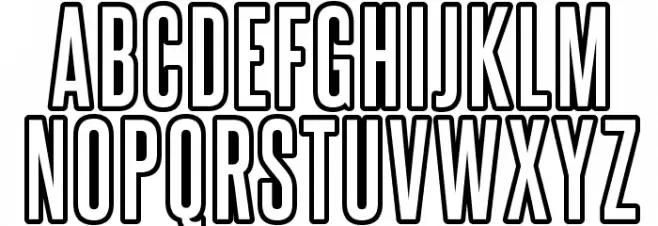 SteelfishOutline-Regular 字体 大写