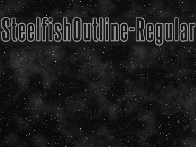 SteelfishOutline-Regular Font examples
