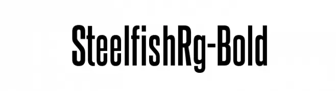 SteelfishRg-Bold  免费字体下载