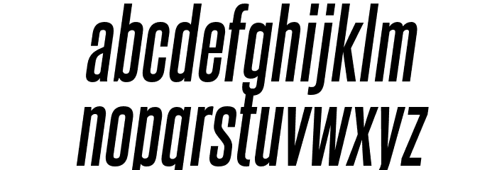 SteelfishRg-BoldItalic Font LOWERCASE