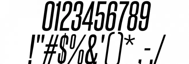 SteelfishRg-Italic Font OTHER CHARS