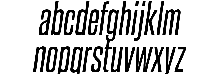 SteelfishRg-Italic Font LOWERCASE