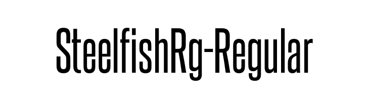 SteelfishRg-Regular  Frei Schriftart Herunterladen