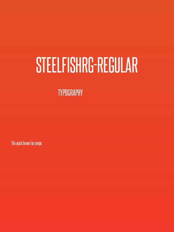 SteelfishRg-Regular Poster