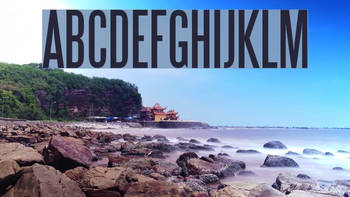Steelfish Font examples