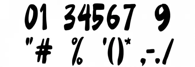 Steelhead Font OTHER CHARS