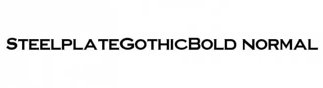 SteelplateGothicBold normal  Descarca Fonturi Gratis